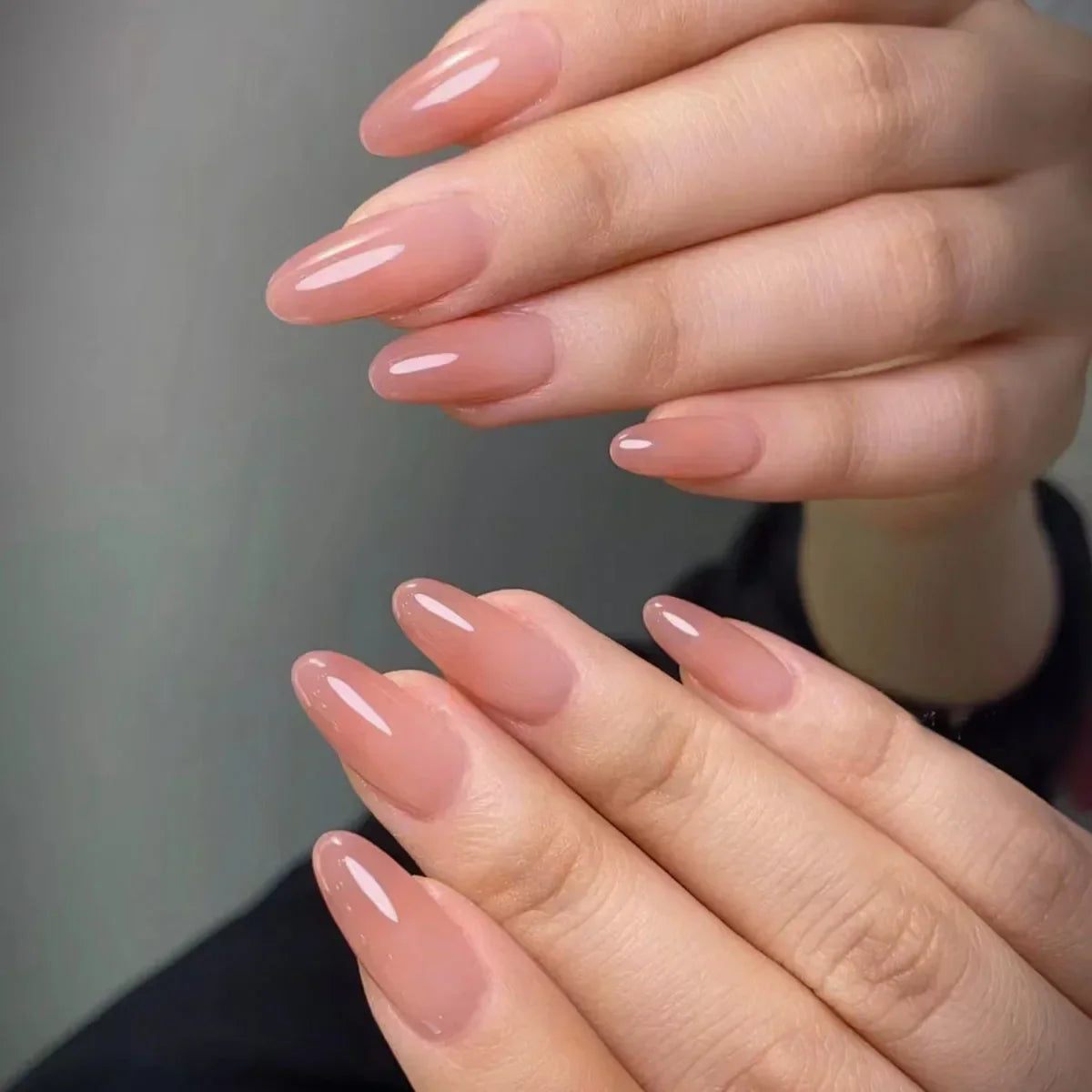 24Pcs Nude French Press-On Nails