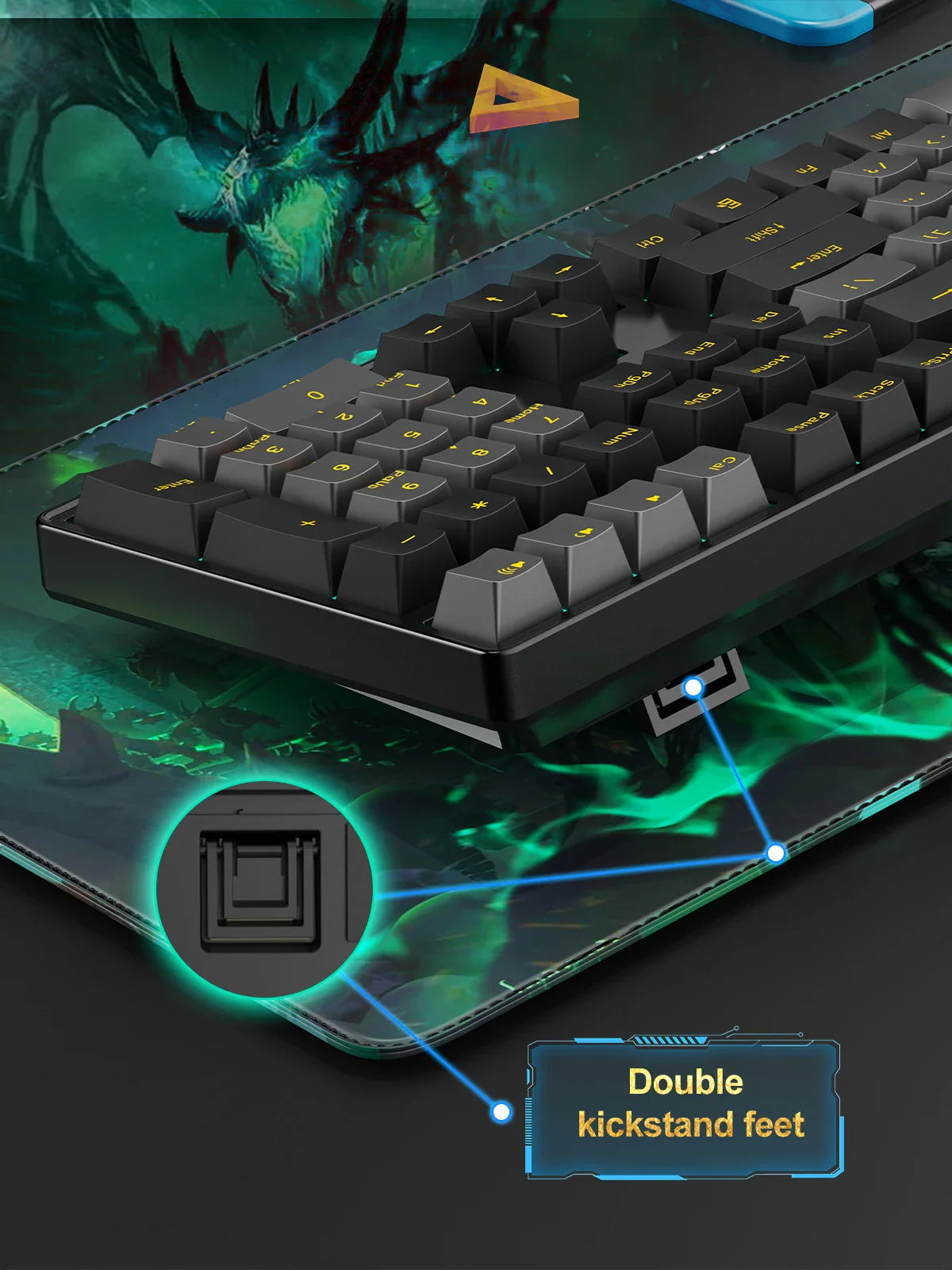 NPET 87 Keys RGB Mechanical Keyboard