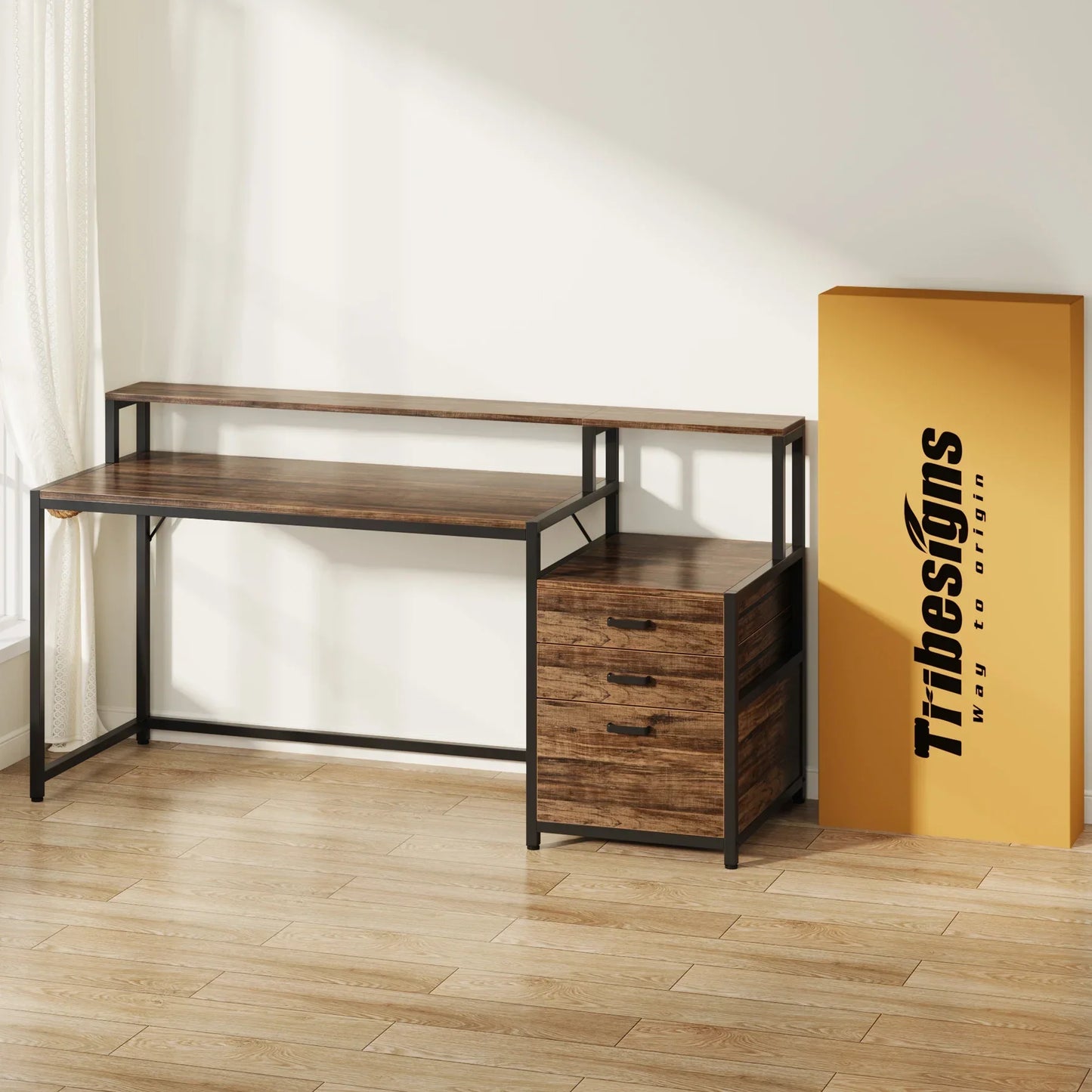 Tribesigns 63 Inch Computer Desk