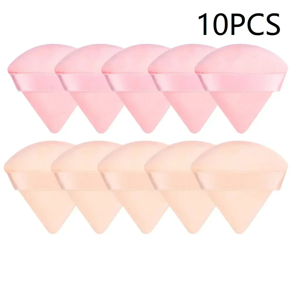 10PCS Triangle Makeup Sponge Set