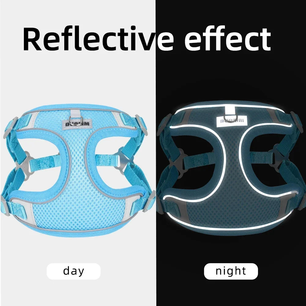 Reflective Pet Harness Leash Set