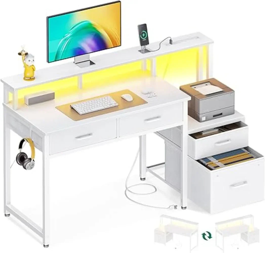 ANGDUO 48-Inch Reversible Computer Desk
