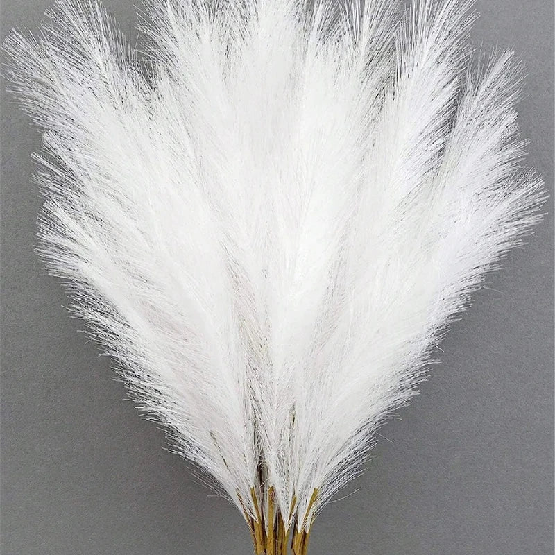 White Faux Pampas Grass Set
