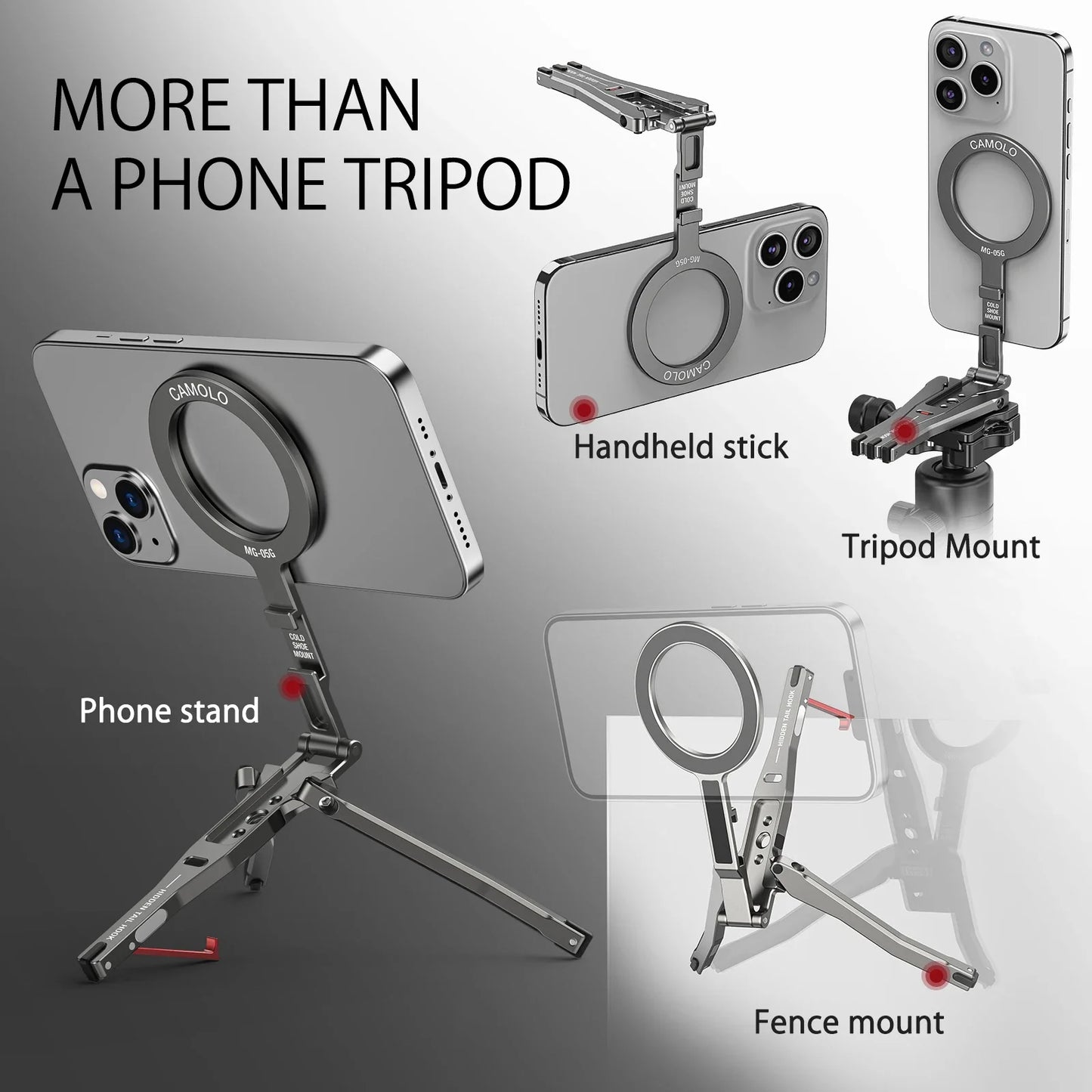 Foldable Magnetic Phone Tripod
