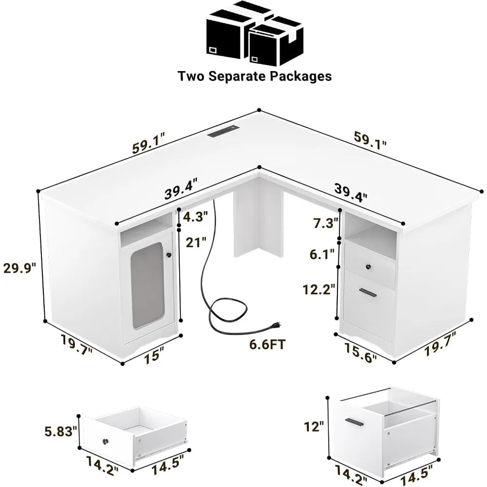 L Shaped Computer Desk