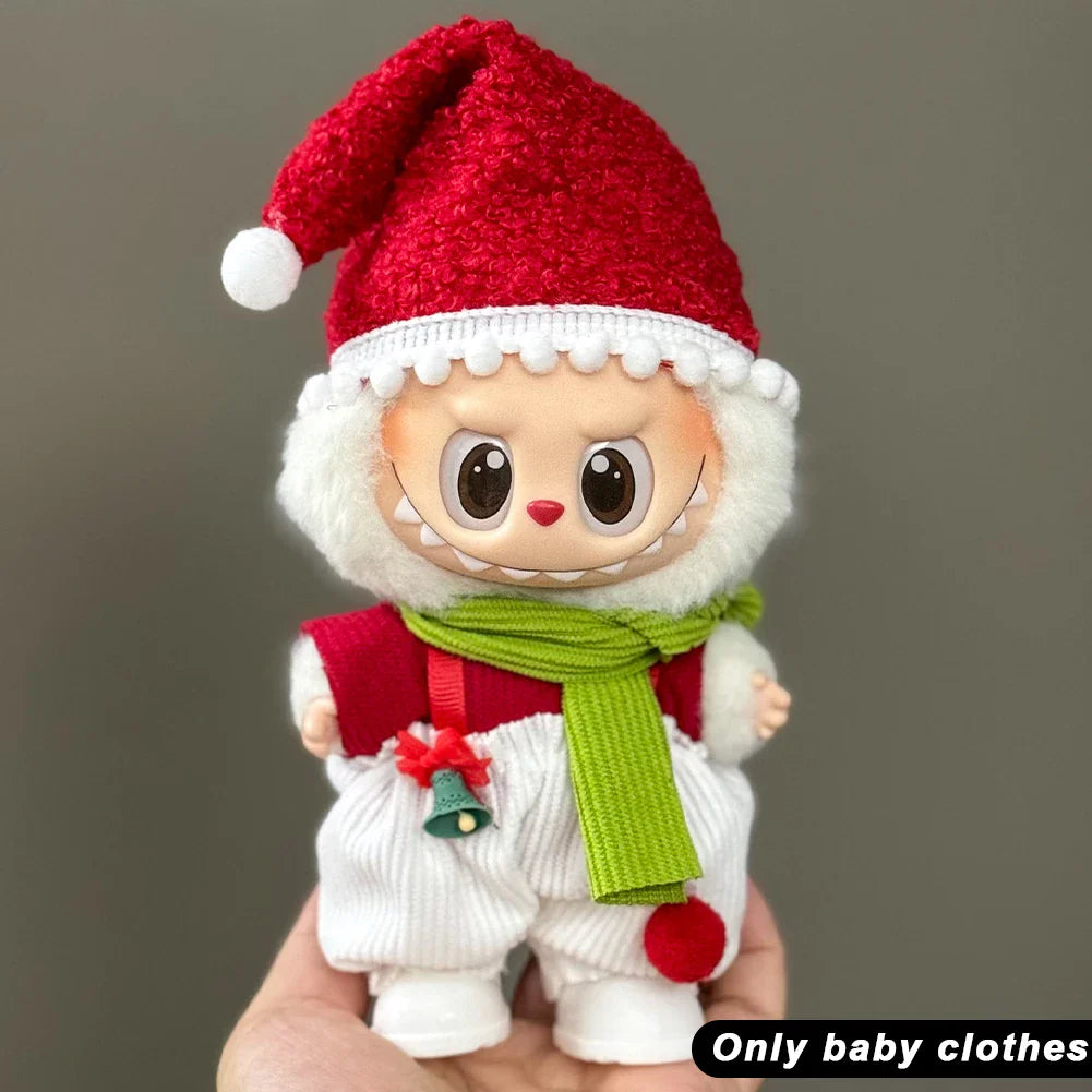 Labubu Plush Christmas Outfit Set