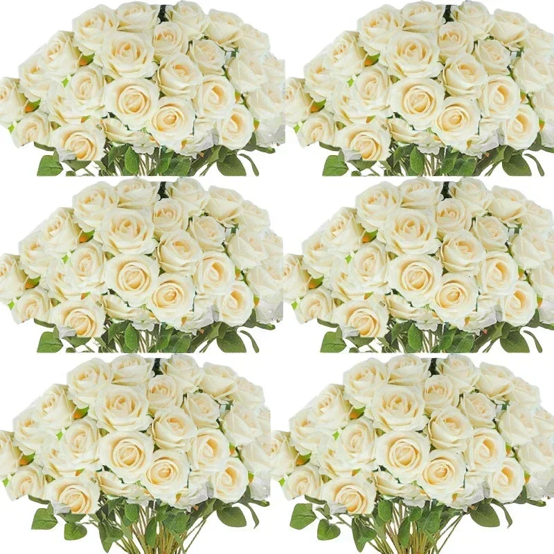 Velvet Artificial Rose Bouquet
