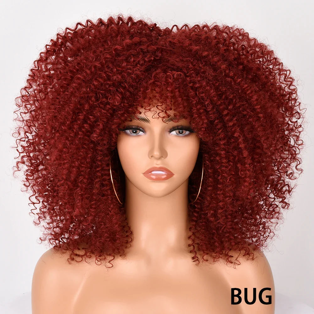 Chocolate Brown Curly Lace Wig
