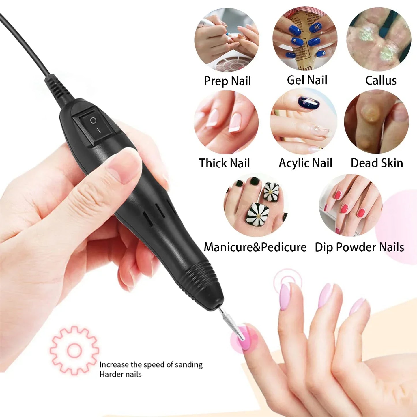 YIKOOLI Professional Nail Drill Machine