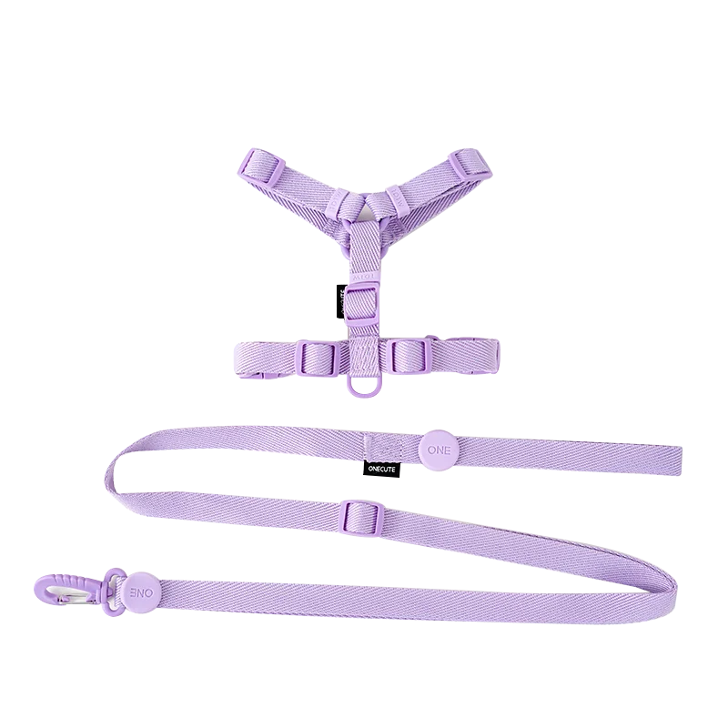 Macaron Dog Harness Leash Set