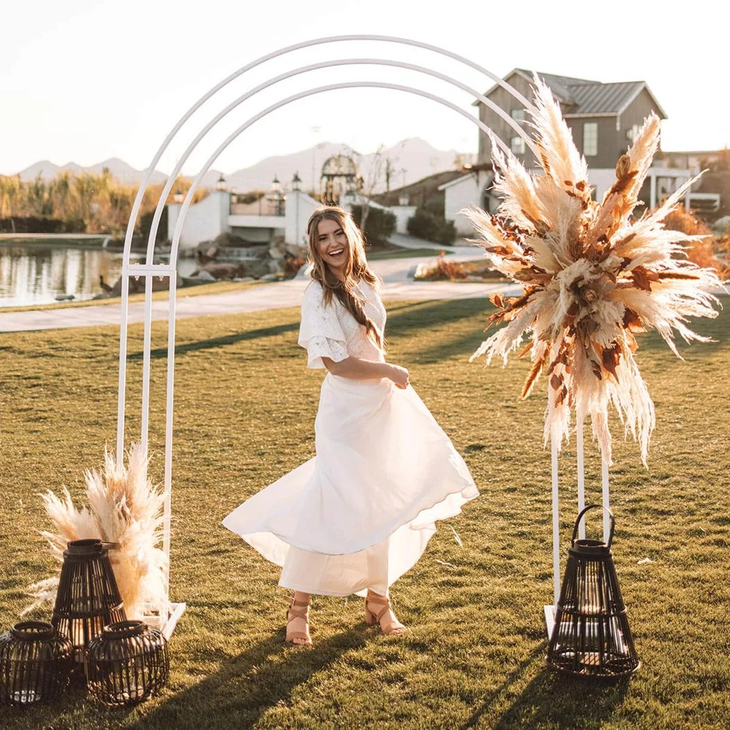 White Wedding Arch Stand