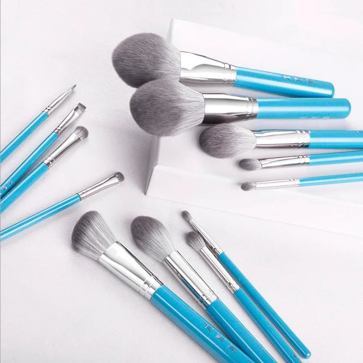 13PCS Blue Makeup Brush Set
