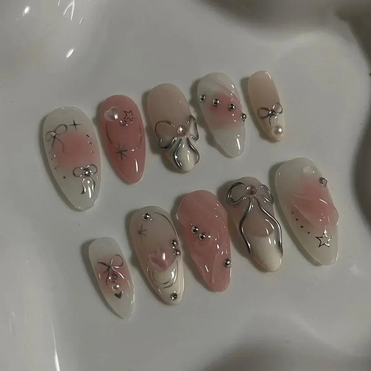 24Pcs Sweet Press-On Nail Set