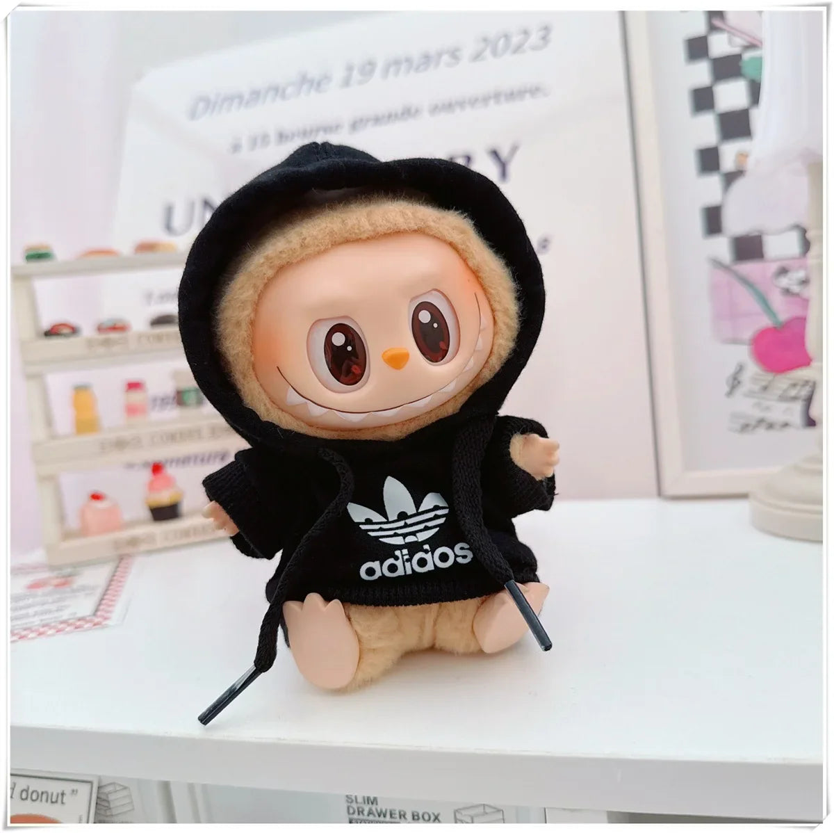 Adoowoo Labubu Korean Idol Hoodie Set