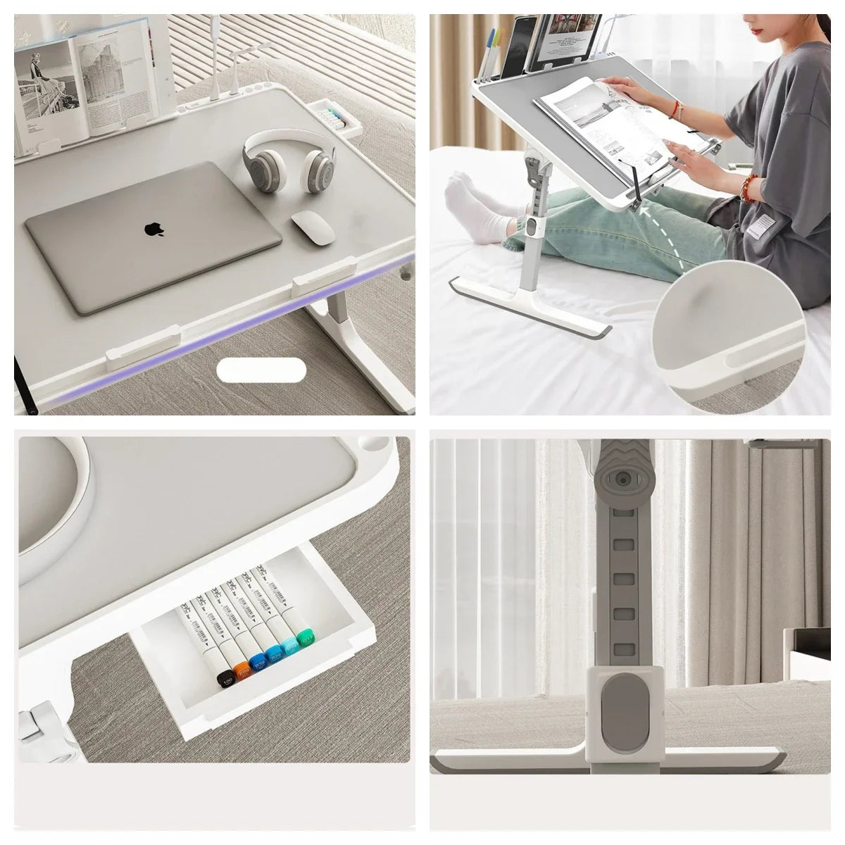 Adjustable Foldable Laptop Bed Table