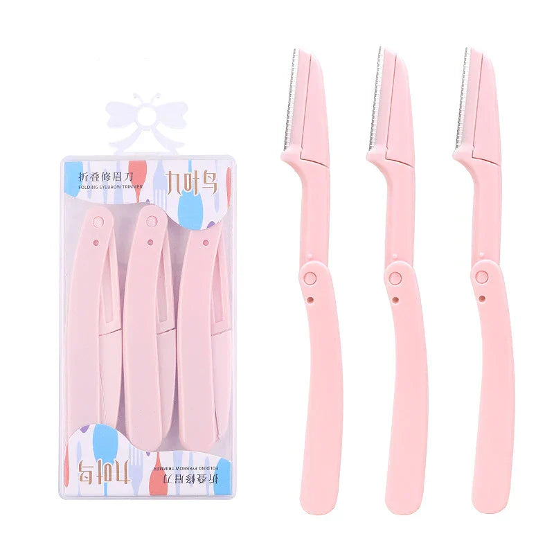3pcs Foldable Eyebrow Grooming Set
