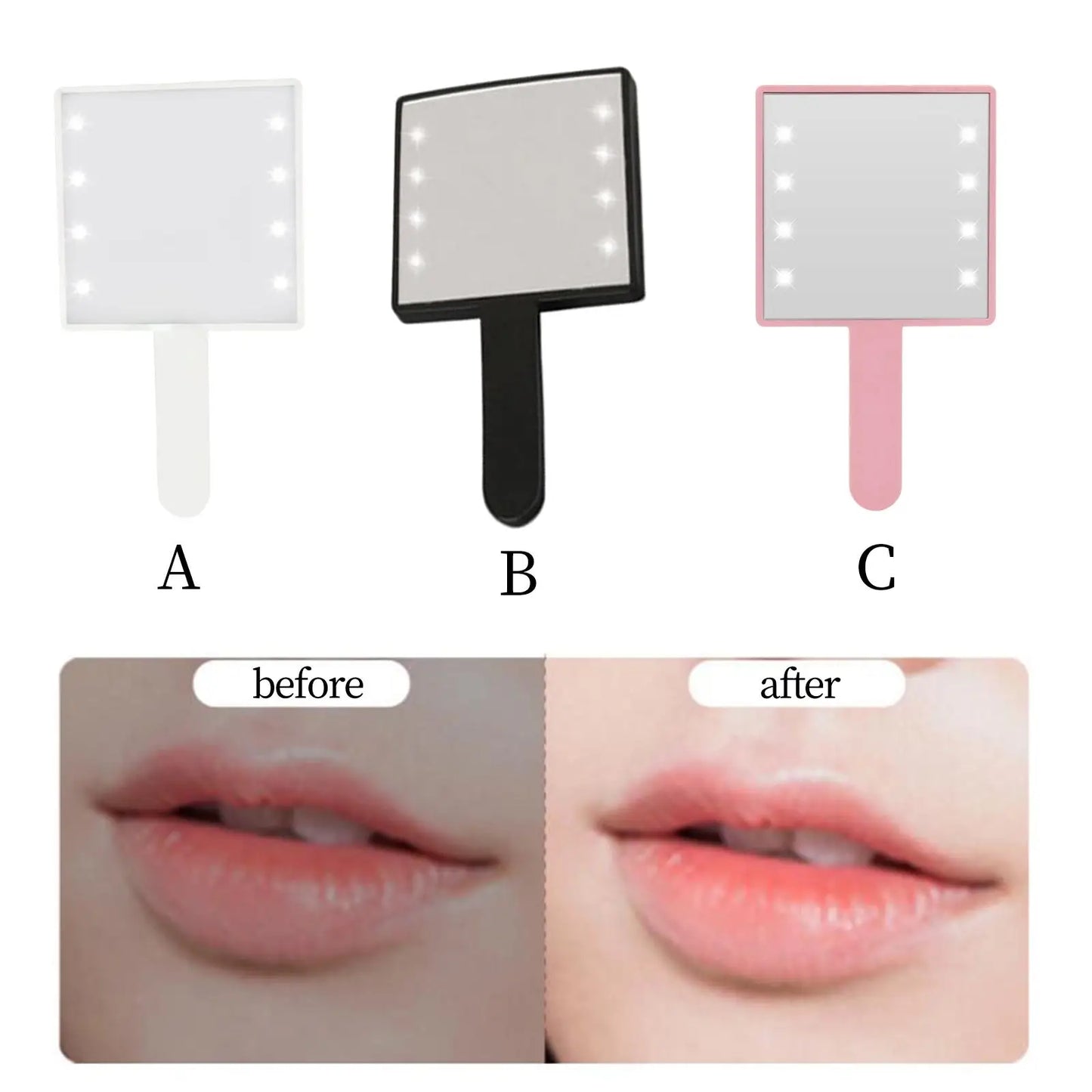 LED Handheld Makeup Mirror