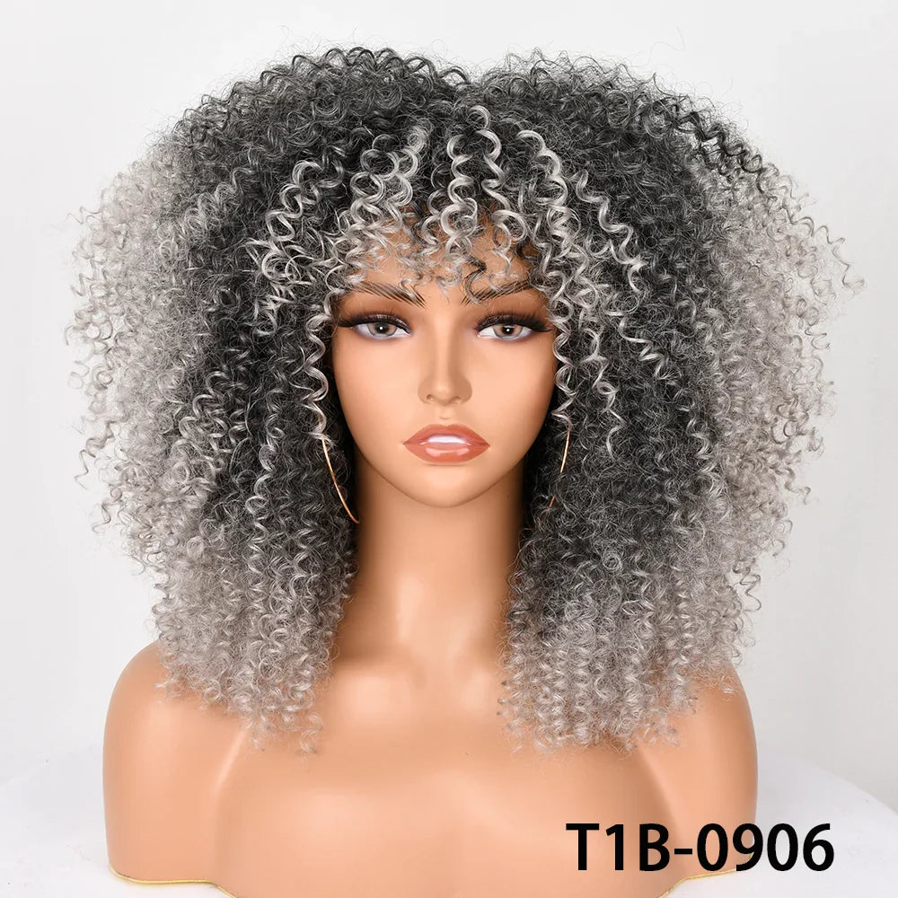 Chocolate Brown Curly Lace Wig