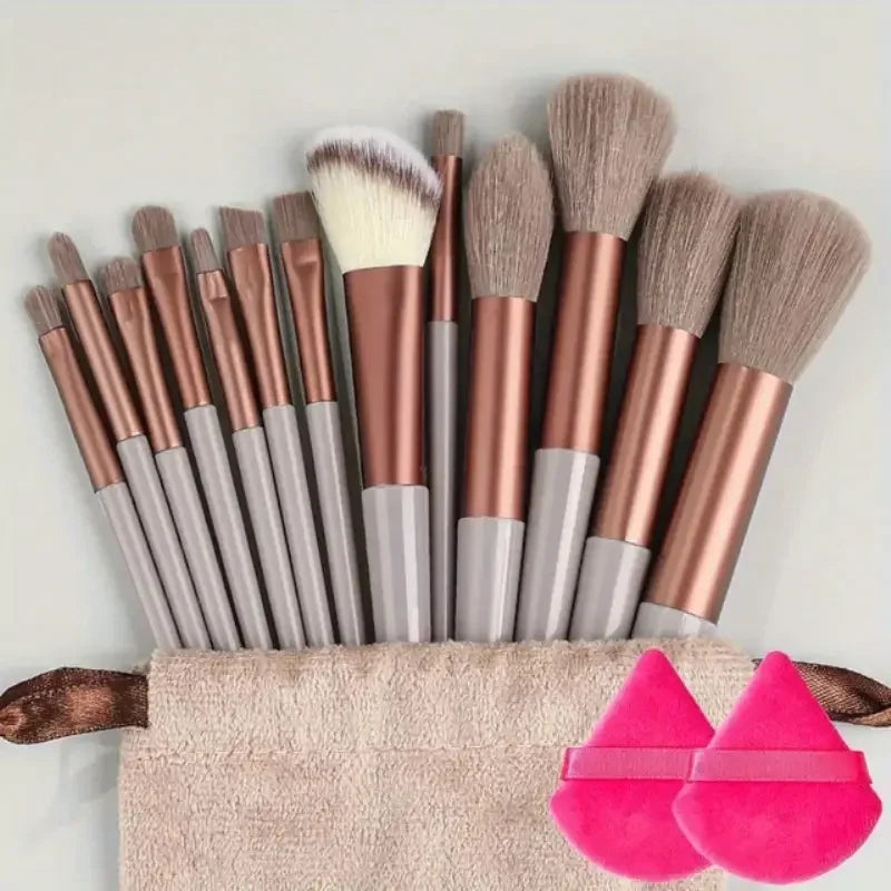 13PCS Fluffy Makeup Brush Set