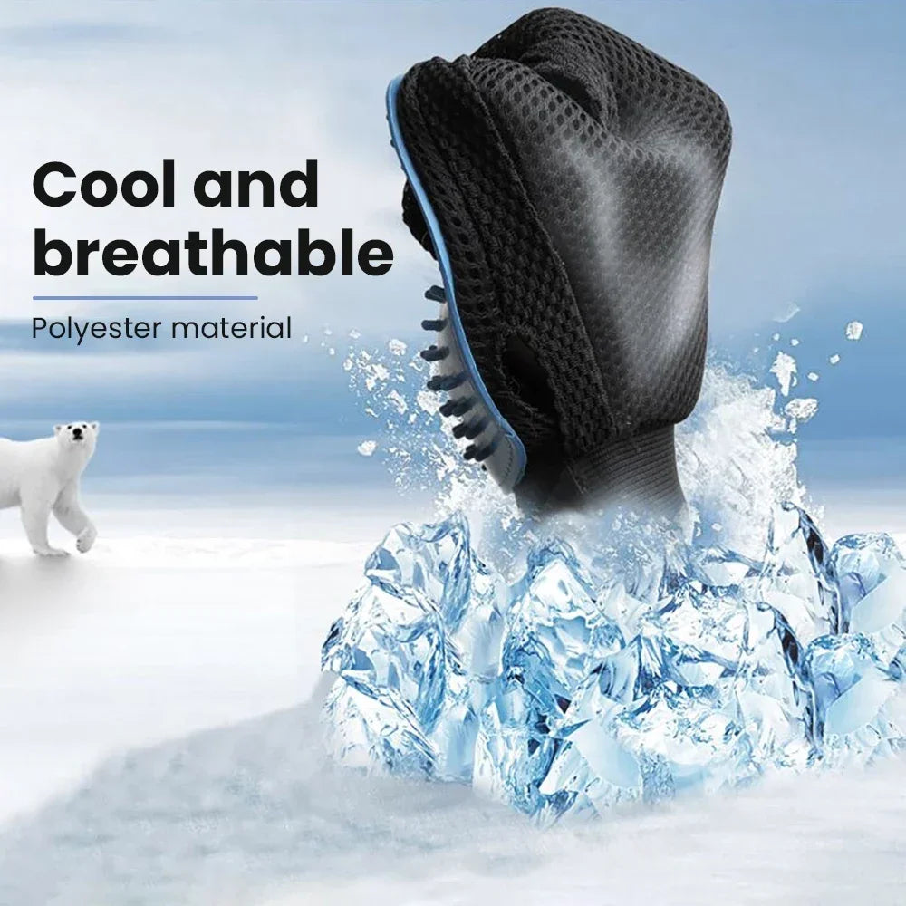 Rubber Dog Grooming Hair Gloves