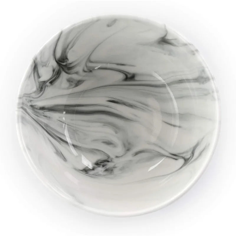 Black & White Marble Dinnerware