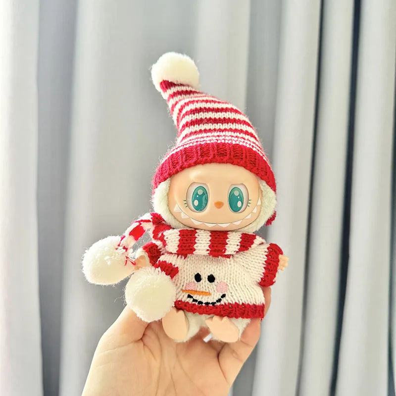 Labubu Winter Plush Outfit Set