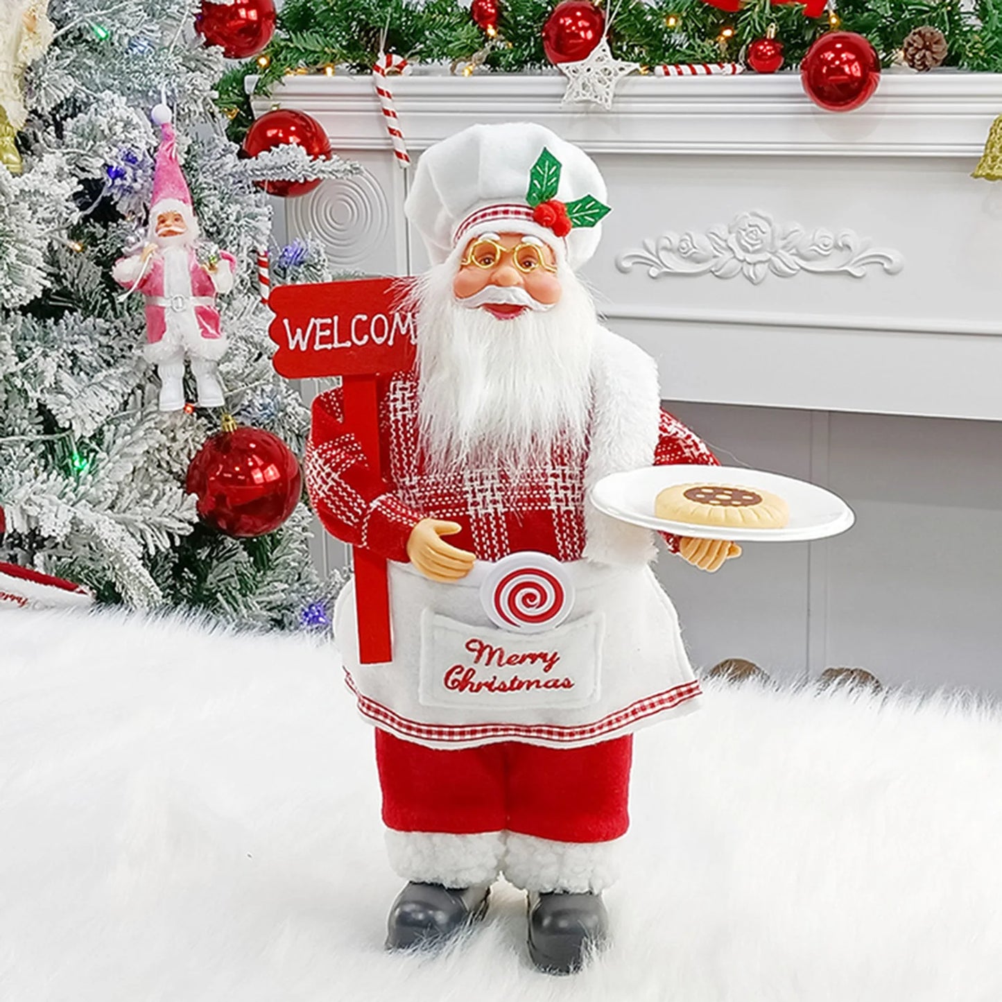 12inch Santa Claus Figurine Ornament