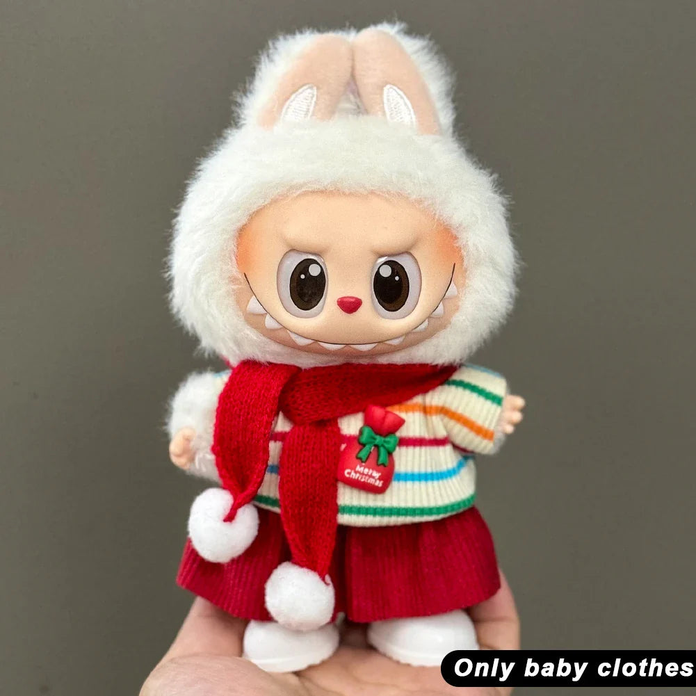 Labubu Plush Christmas Outfit Set