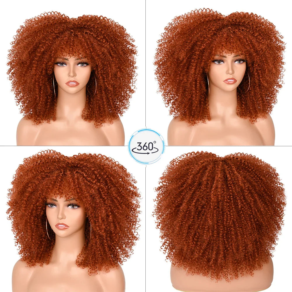 Chocolate Brown Curly Lace Wig