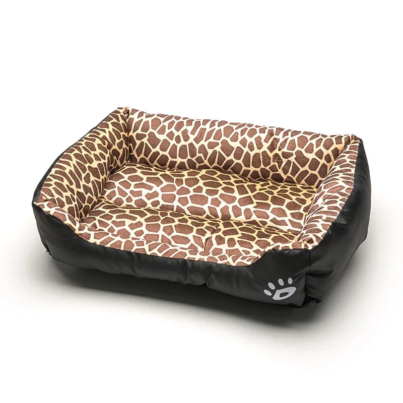 Large Square Plush Dog Bed