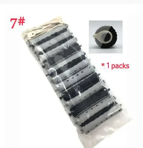 12Pcs Salon Rubber Band Rollers
