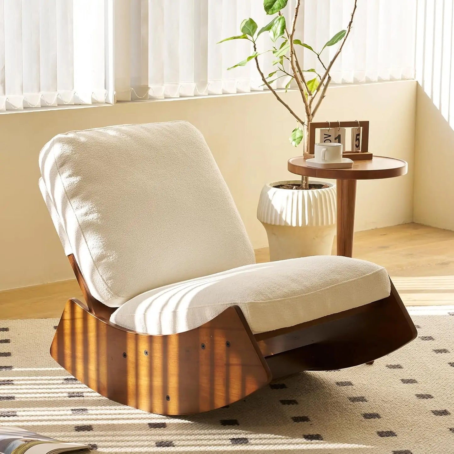 Nursery Corduroy Rocking Accent Chair