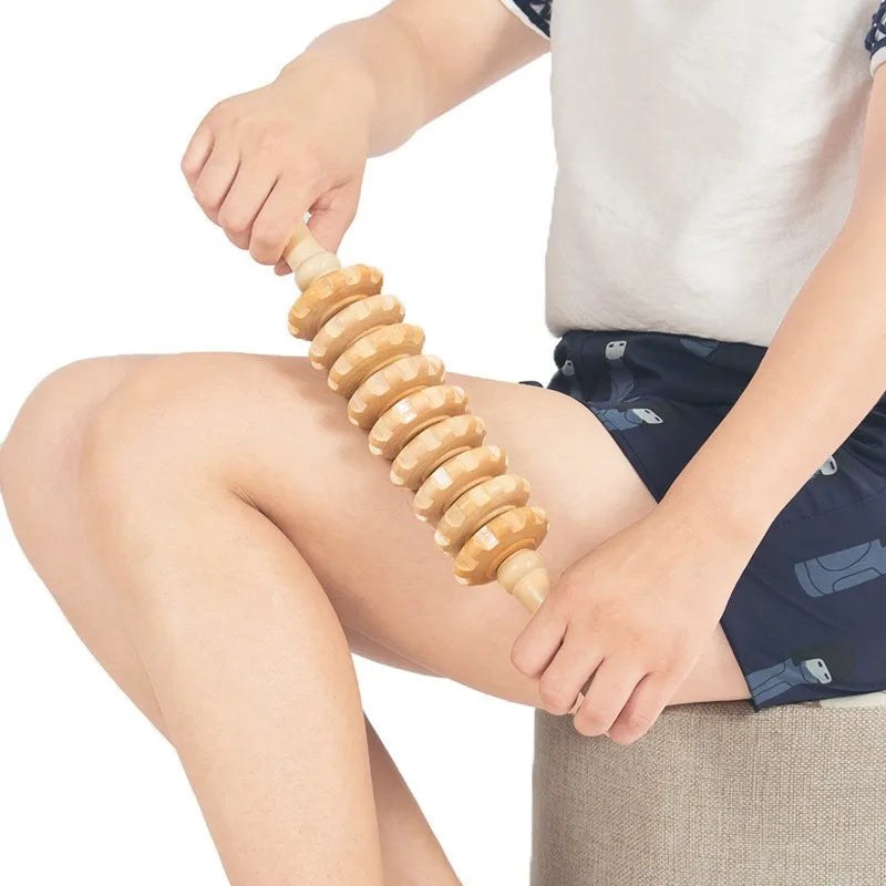 Wooden Fascia Body Massager Roller