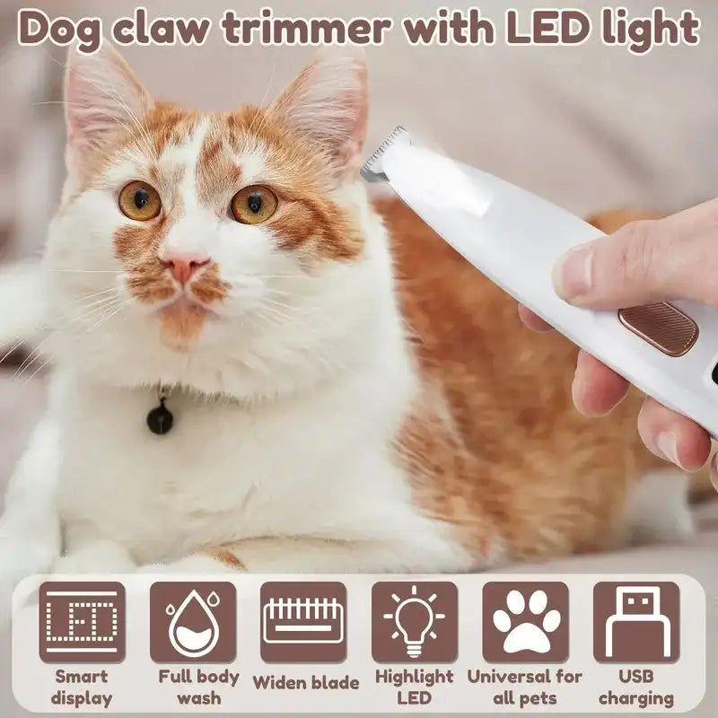 Waterproof Rechargeable Pet Clipper