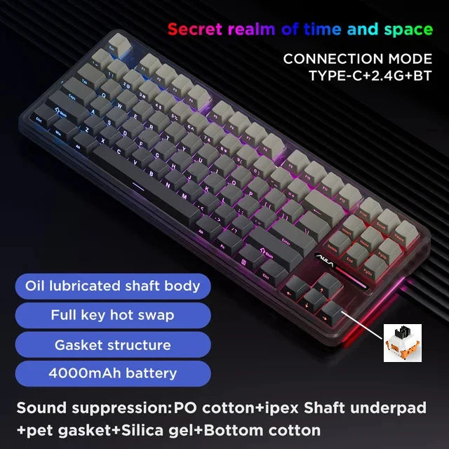AULA F87Pro Mechanical Gaming Keyboard