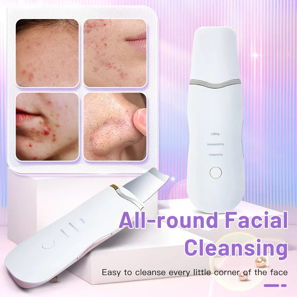 Ultrasonic Facial Skin Scrubber Tool