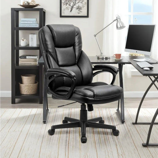 High-Back PU Leather Office Chair