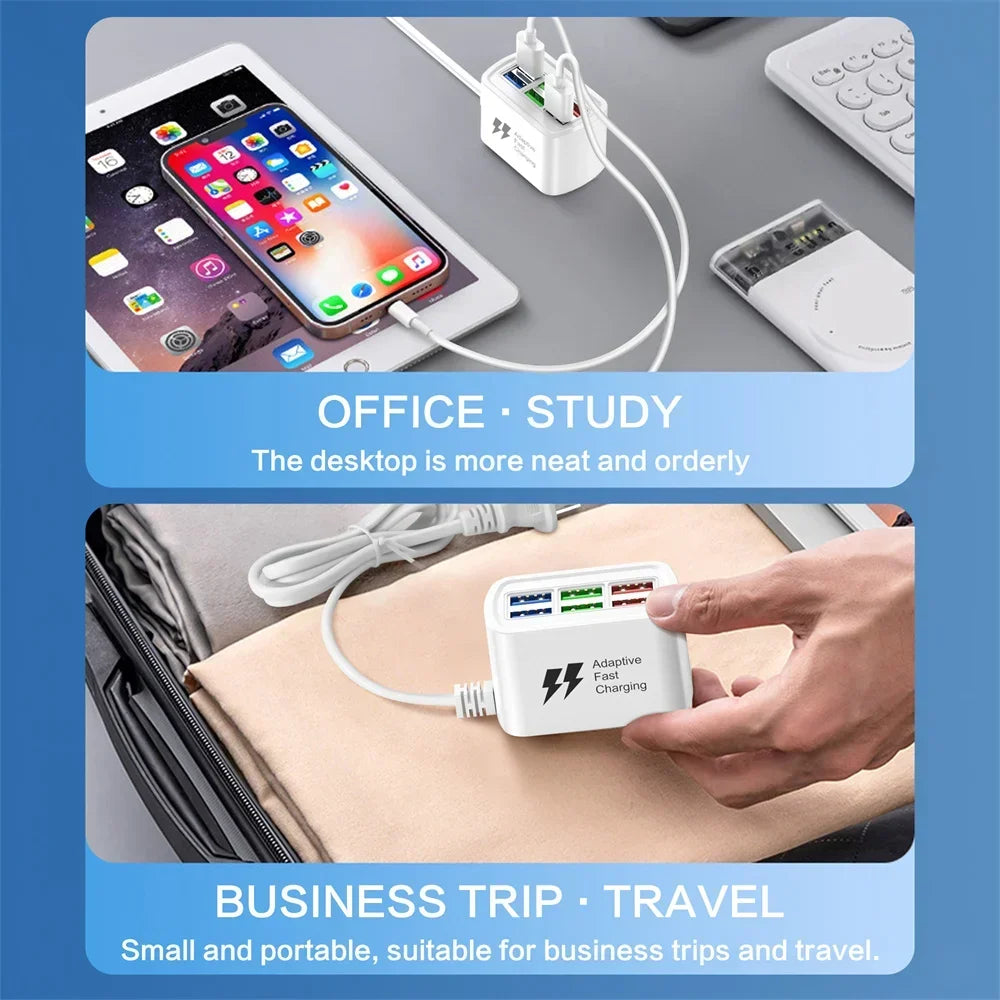 Maerknon 6-in-1 Fast USB Charger