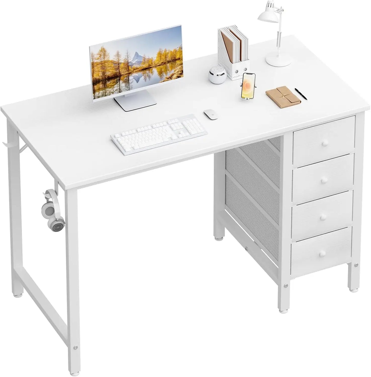 White Kids Study Desk Table