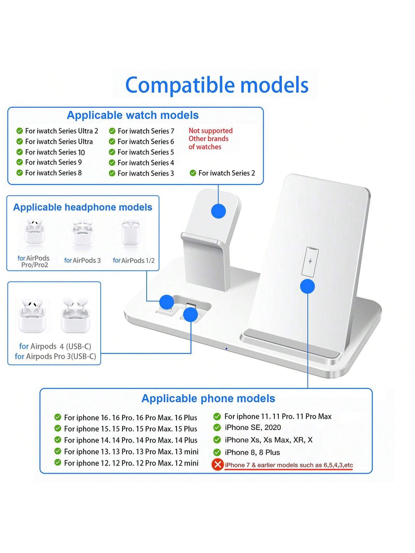 Teckwe 15W 3-in-1 Charger