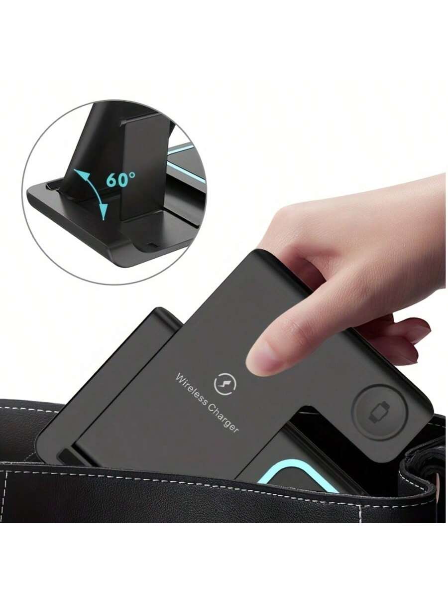 Wireless Charging Station 3-in-1 Stand for iPhone, Watch & AirPods