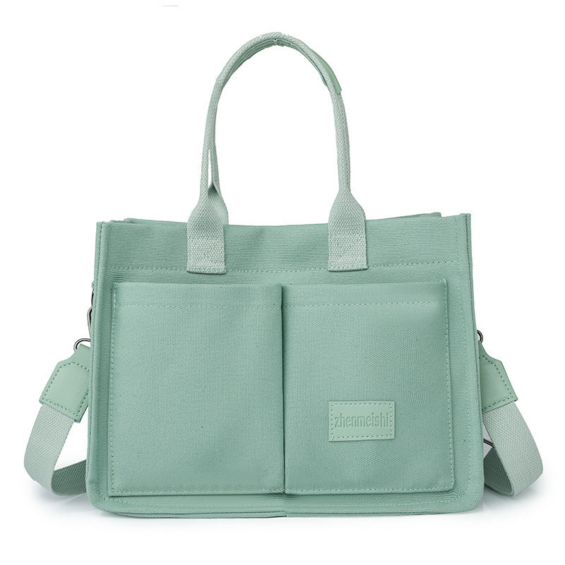Canvas Tote Bags Women Mommy Bag Large Capacity and multi pockets Hand Bag