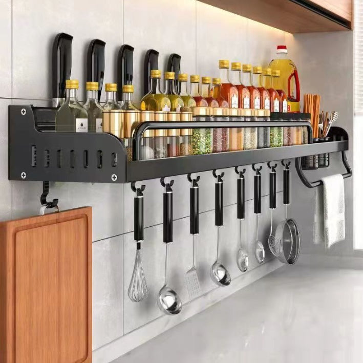 Kitchen Seasoning Shelf Wall – Convenient and Space-Saving Storage for Your Spices