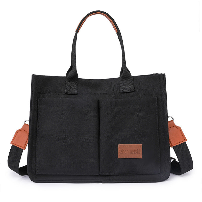 Canvas Tote Bags Women Mommy Bag Large Capacity and multi pockets Hand Bag