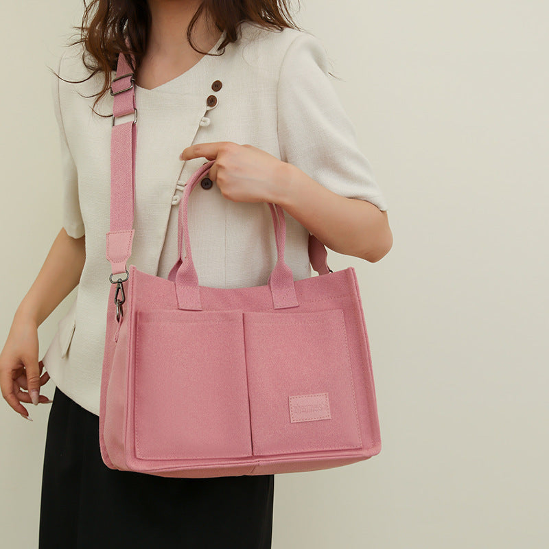 Canvas Tote Bags Women Mommy Bag Large Capacity and multi pockets Hand Bag