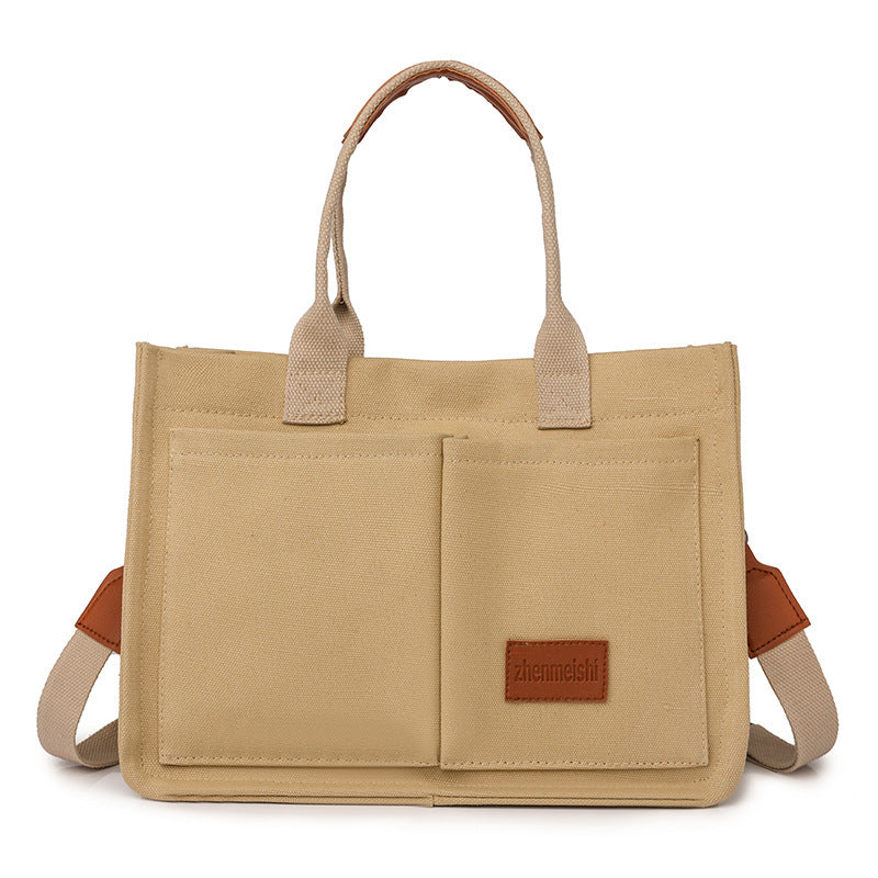 Canvas Tote Bags Women Mommy Bag Large Capacity and multi pockets Hand Bag