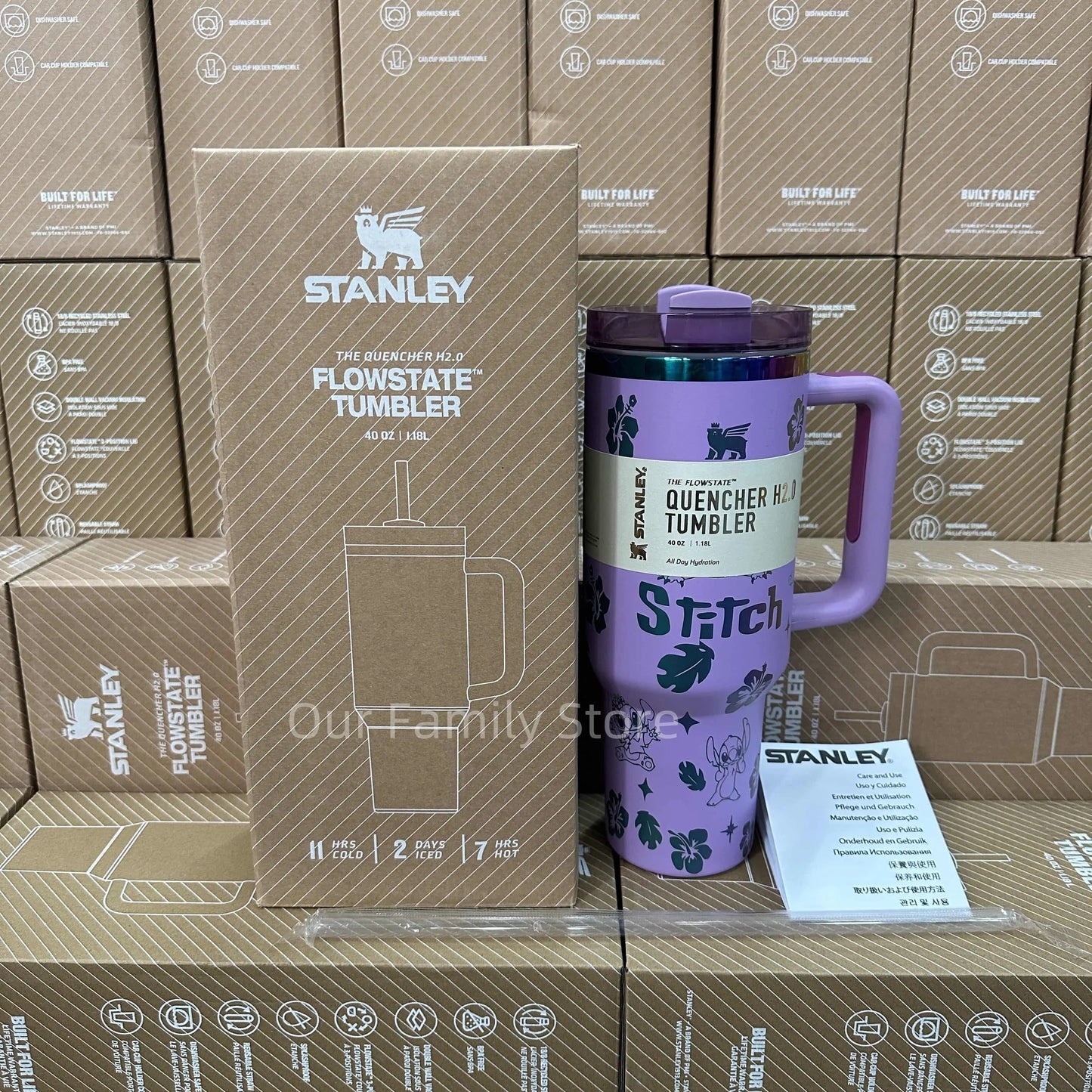 Monster Purple Stanley Quencher Tumbler