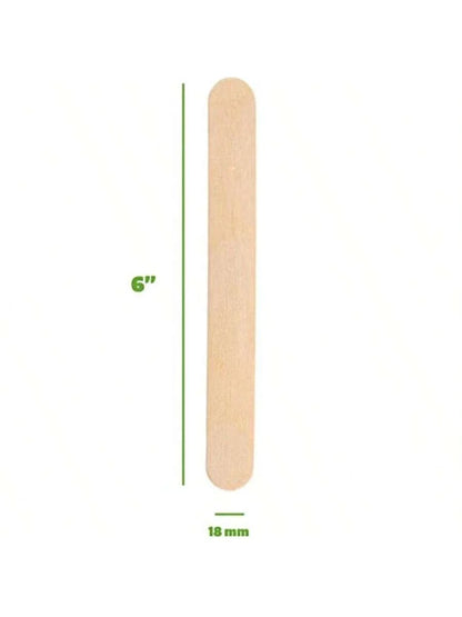 100pcs Jumbo Wooden Craft Sticks