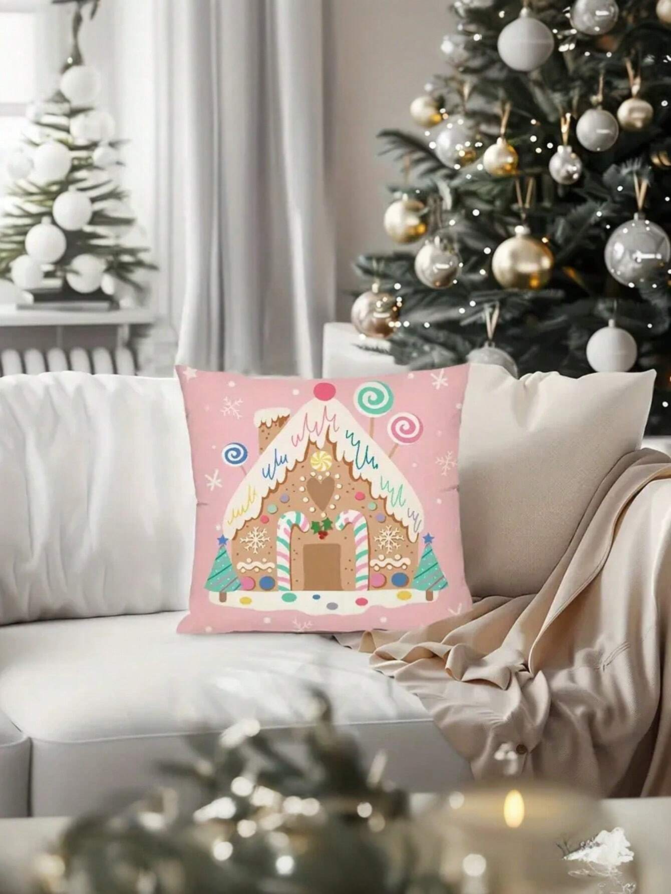 Christmas Gingerbread Pillow Covers