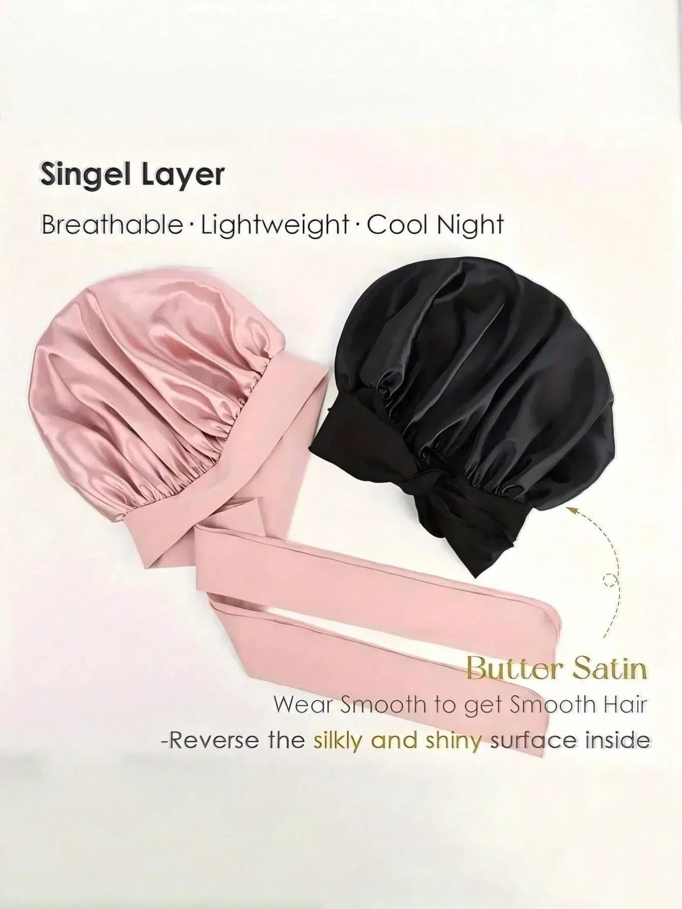 Luxurious Satin Silk Sleep Cap